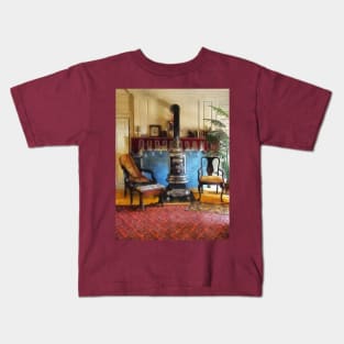 Interiors - Cozy Victorian Parlor Kids T-Shirt